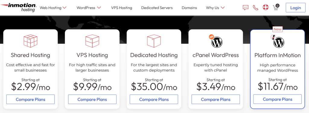 Inmotionhosting Hosting Plans